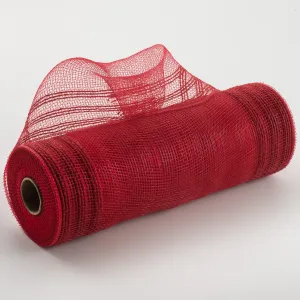 10" Border Stripe Mesh: Red