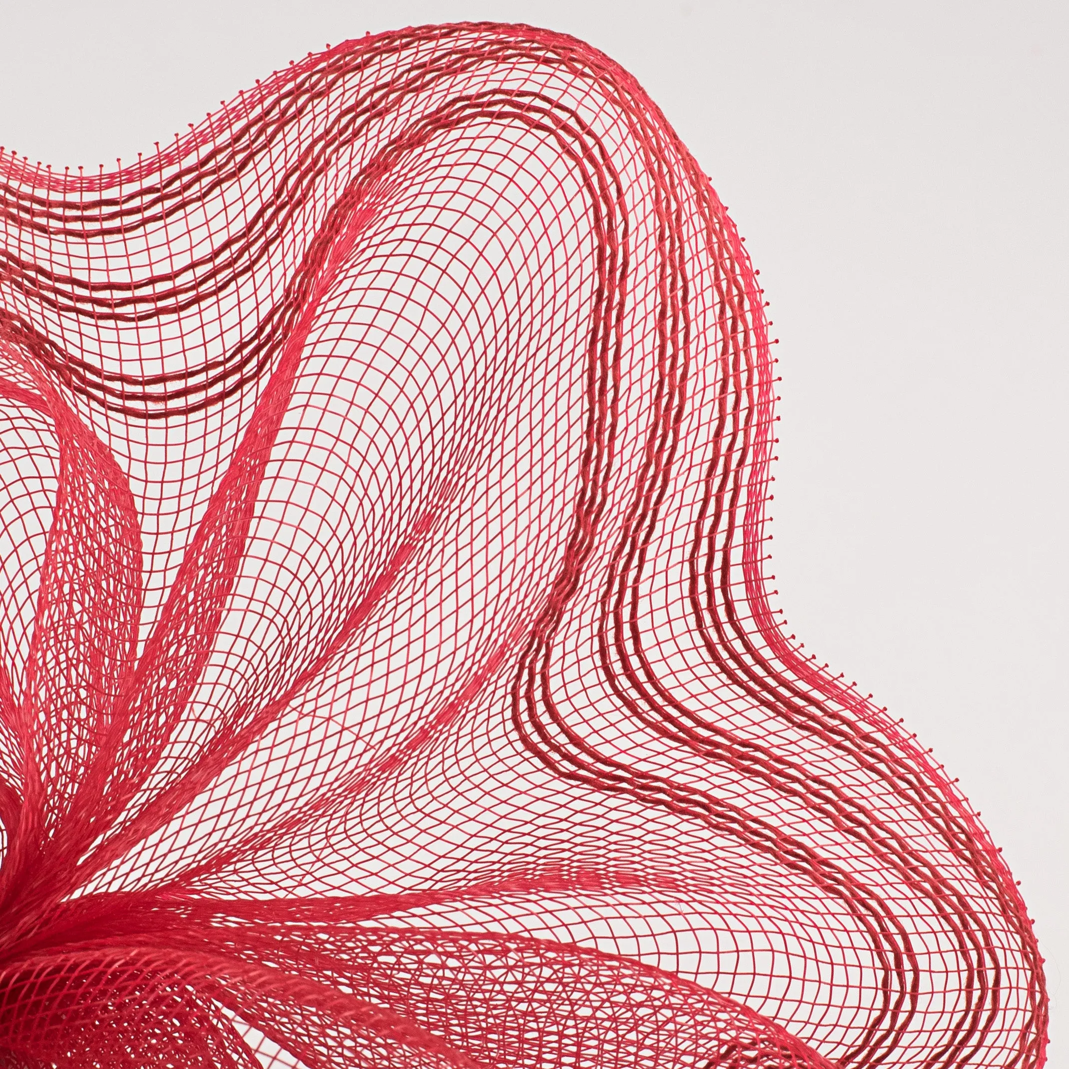 10" Border Stripe Mesh: Red
