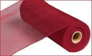 10" Deco Poly Mesh: Burgundy