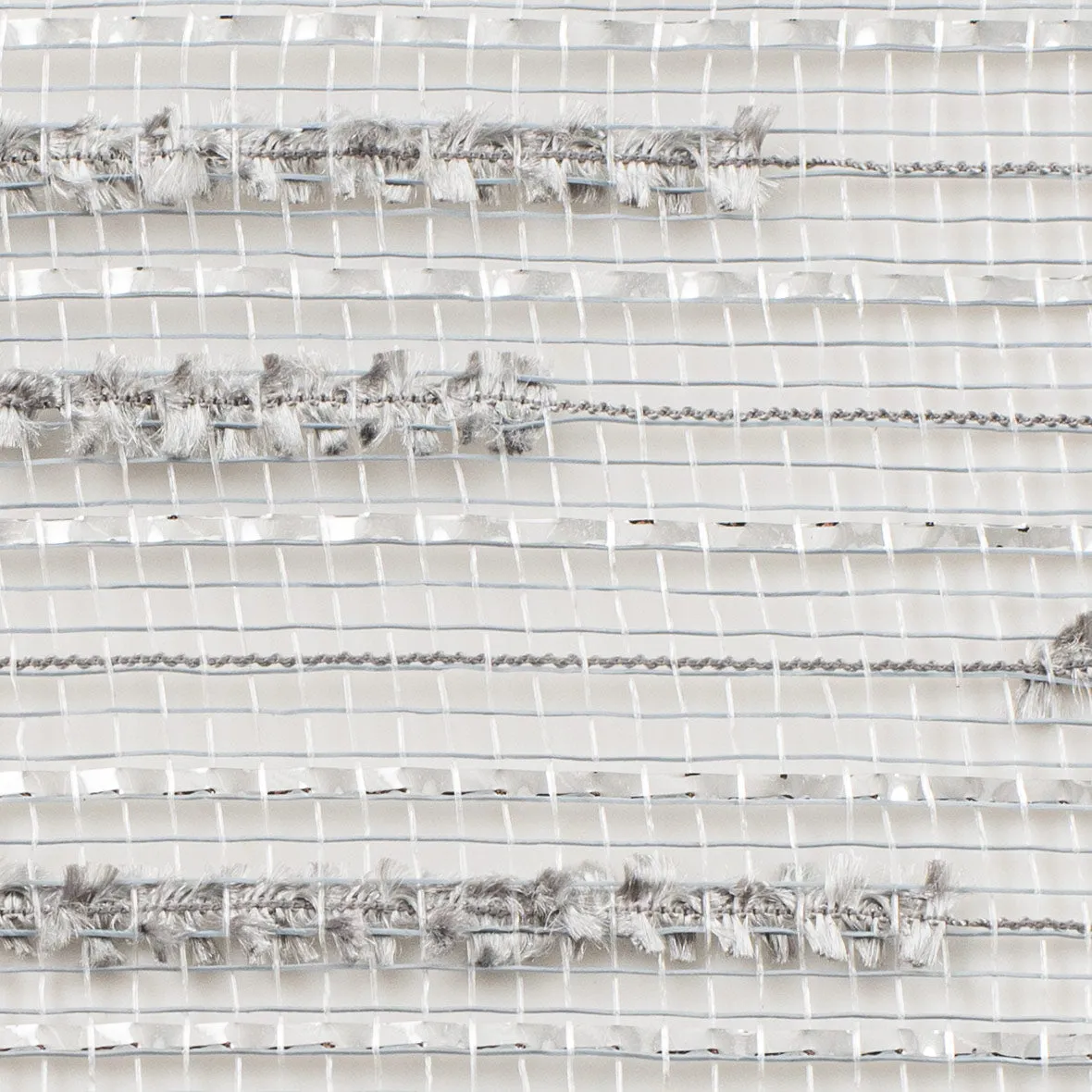 10" Double Snowdrift Deco Mesh: Silver