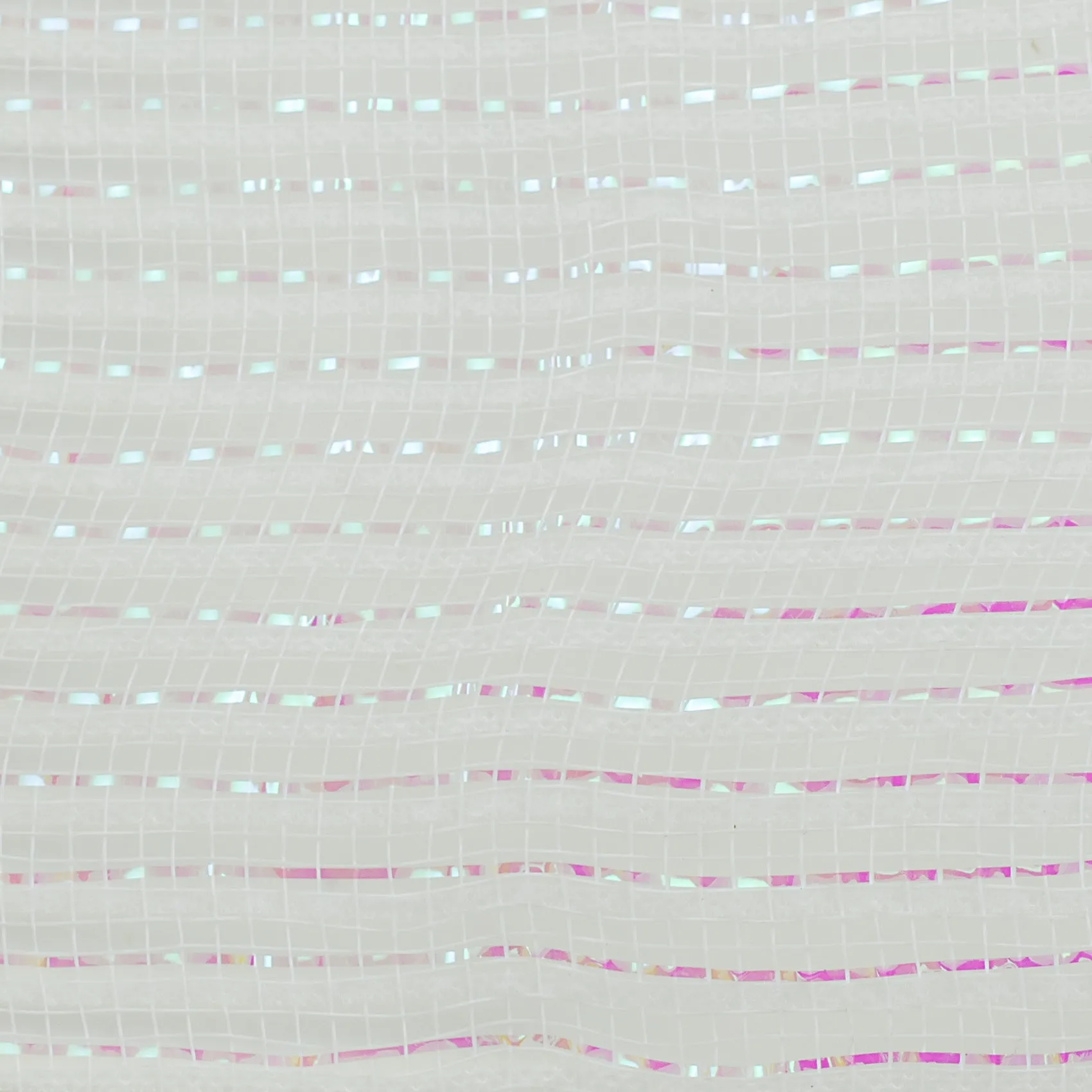 10" Metallic Breeze Mesh: Iridescent White