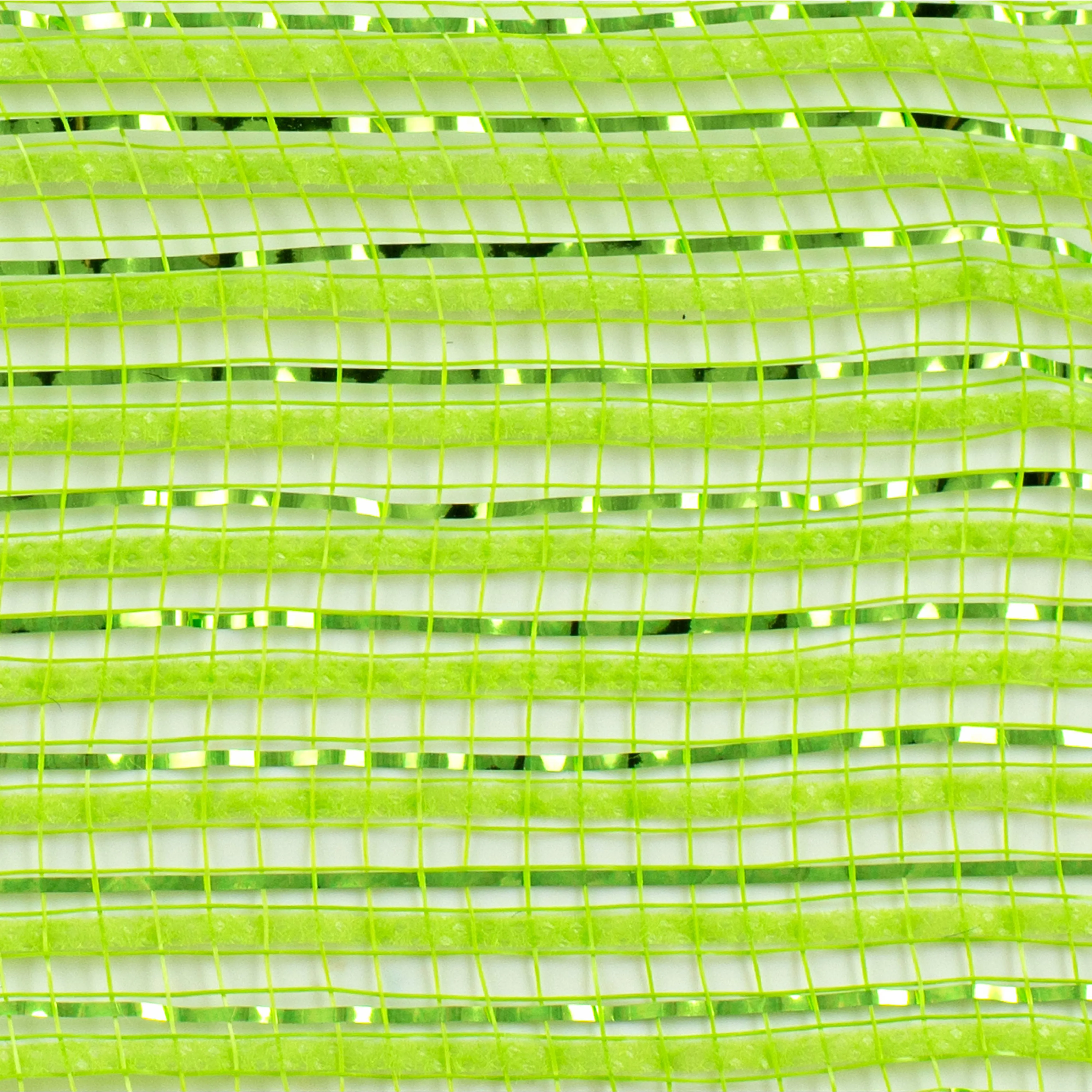 10" Metallic Breeze Mesh: Lime Green
