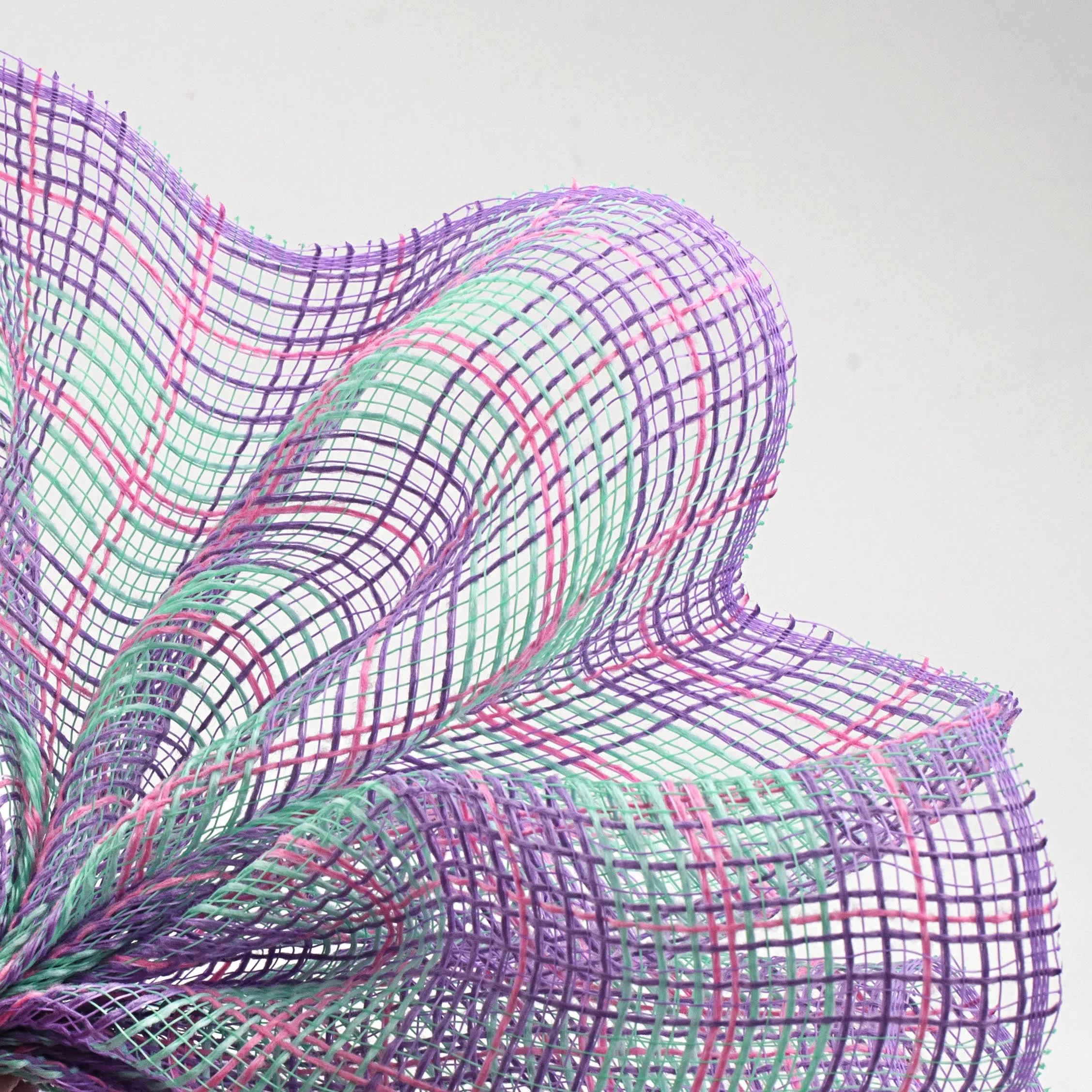 10" Mini Plaid Mesh: Lavender, Mint, Light Pink