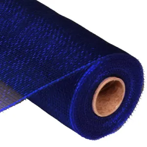 10" Navy Blue Deco Poly Mesh RE130219
