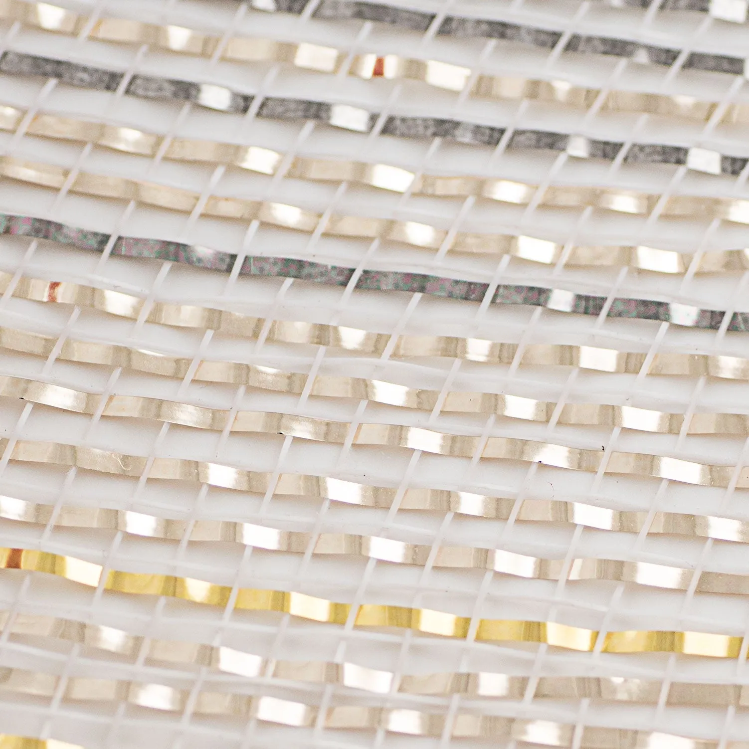 10" Ombré Metallic Deco Mesh: Pewter, Gold, Silver