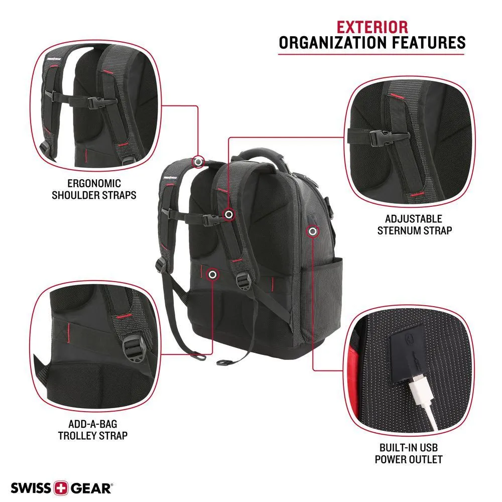 17 in. Work Pack Pro Ultimate Protection Laptop USB Tool Bag Backpack