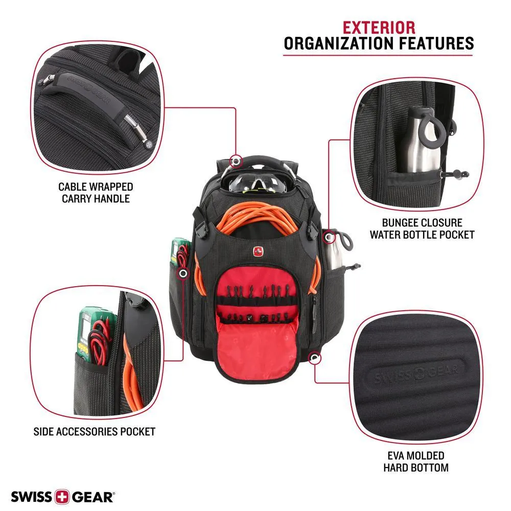 17 in. Work Pack Pro Ultimate Protection Laptop USB Tool Bag Backpack