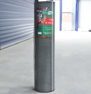 19ga Cage & Aviary Galvanised Wire Fence Welded Mesh 1/2" x 1/2" 0.9 x 20m Roll