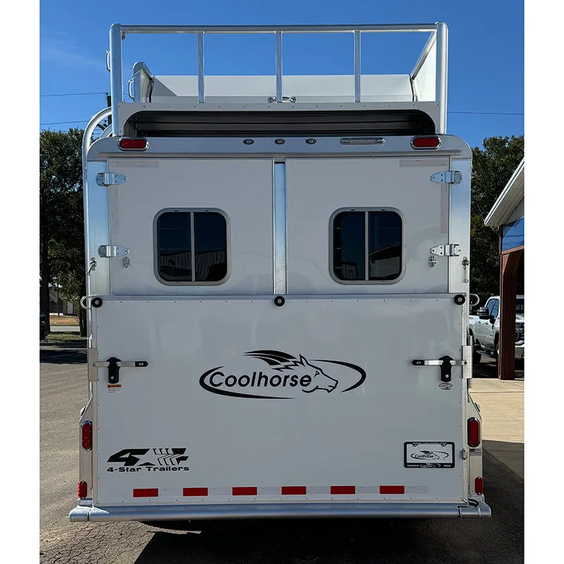 2025 4 Star 3 Horse Bumper Trailer Pull 8' Wide, 15' Long