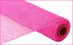 21" Deco Poly Mesh: Metallic Hot Pink