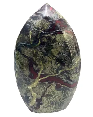 246G Dragon Bloodstone Crystal Teardrop Point