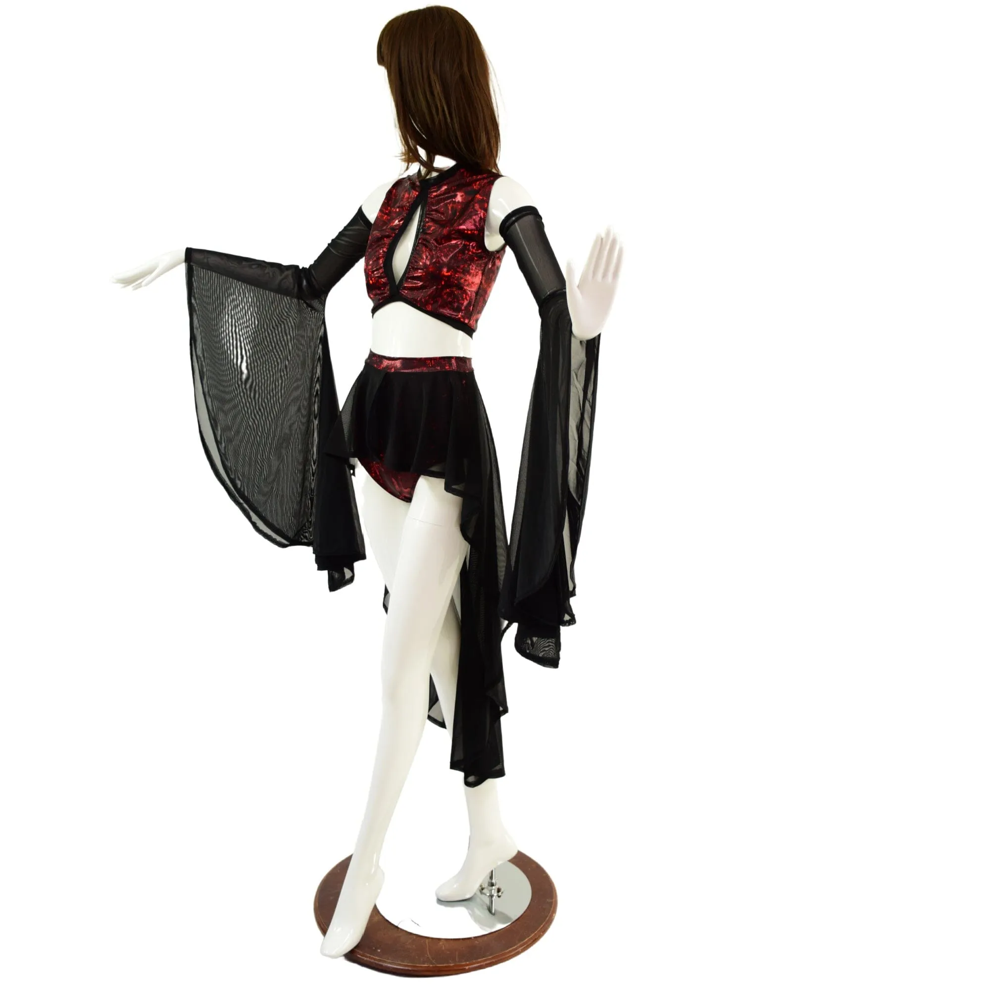 4PC Primeval Red and Black Mesh Set