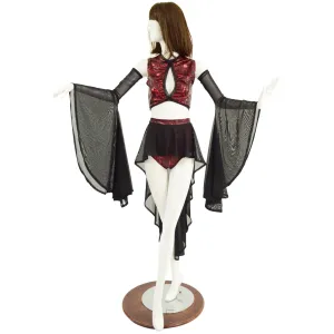 4PC Primeval Red and Black Mesh Set