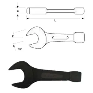 65mm Flat Open End Striking Wrench