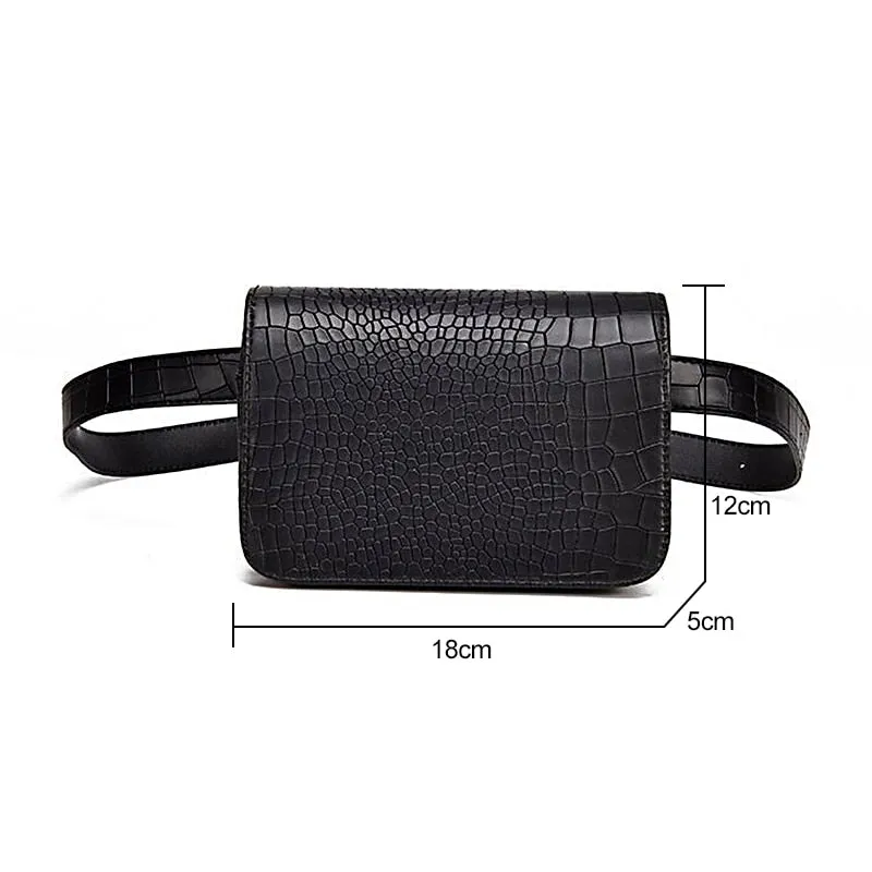 Alligator Pattern Casual Waist Work Bag