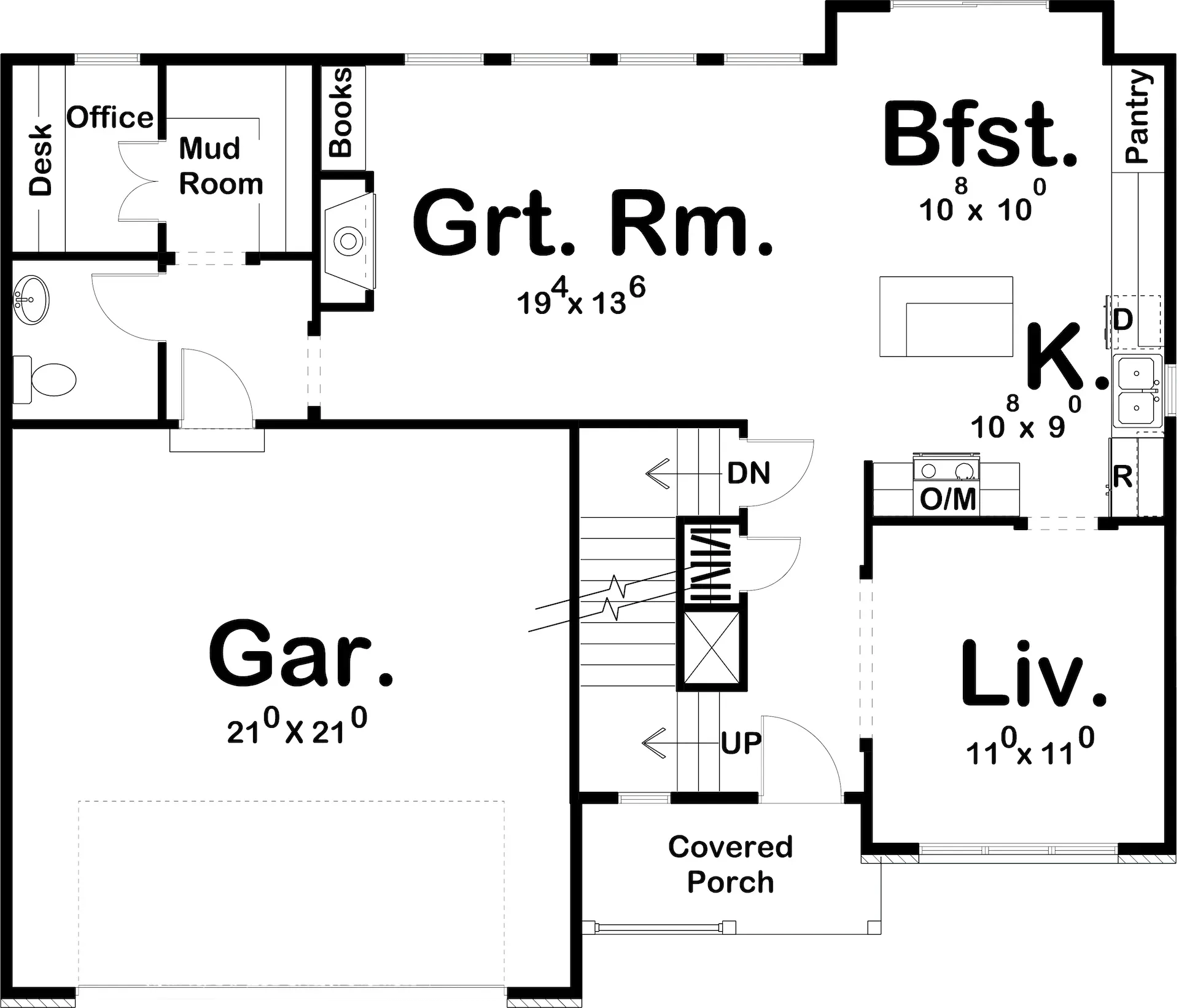 Attractive 3-Bedroom Home Plan with Thoughtful Design
