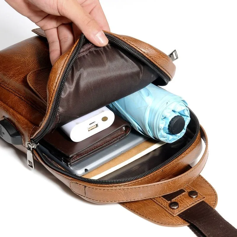 Backpack Waist Shoulder bag compatible with Ebook, Tablet and for Alcatel 1S (2020) - Black