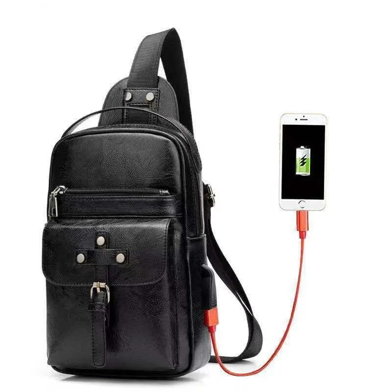Backpack Waist Shoulder bag compatible with Ebook, Tablet and for Alcatel 1V (2019) - Black