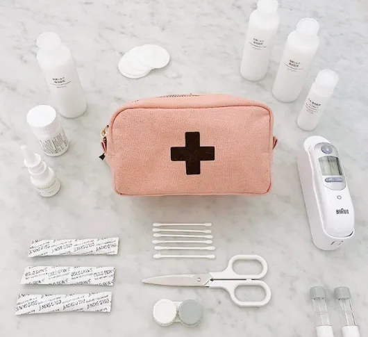 Bag-all - First Aid Organizing Pouch in Pink/Blush