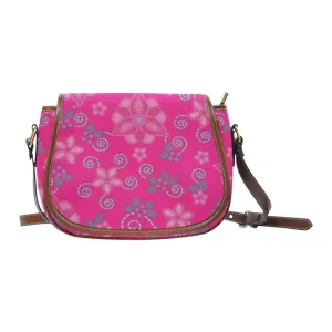Berry Picking Pink Saddle Bag/Small