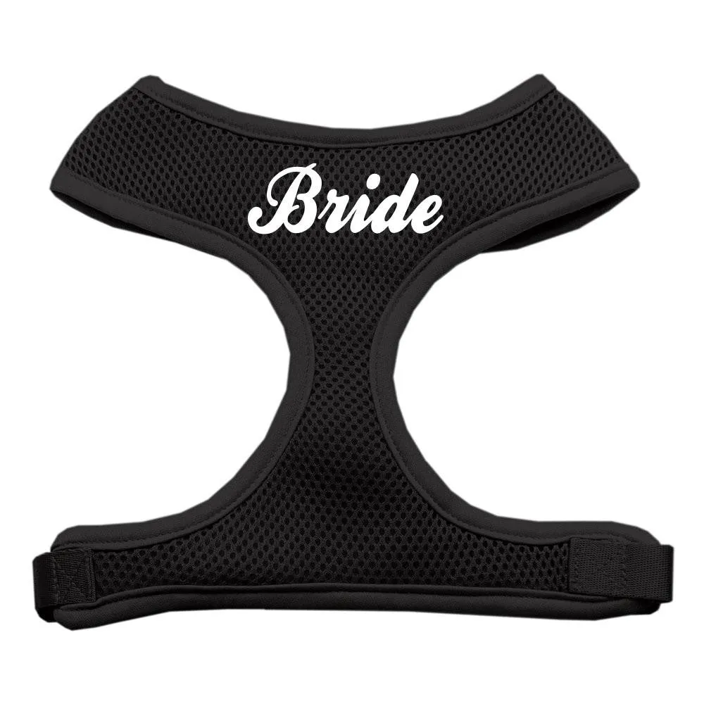 Bride Screen Print Soft Mesh Harness Black Extra Large