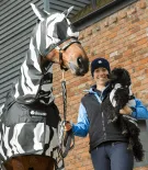 Bucas Buzz Off Rain Zebra Full Neck