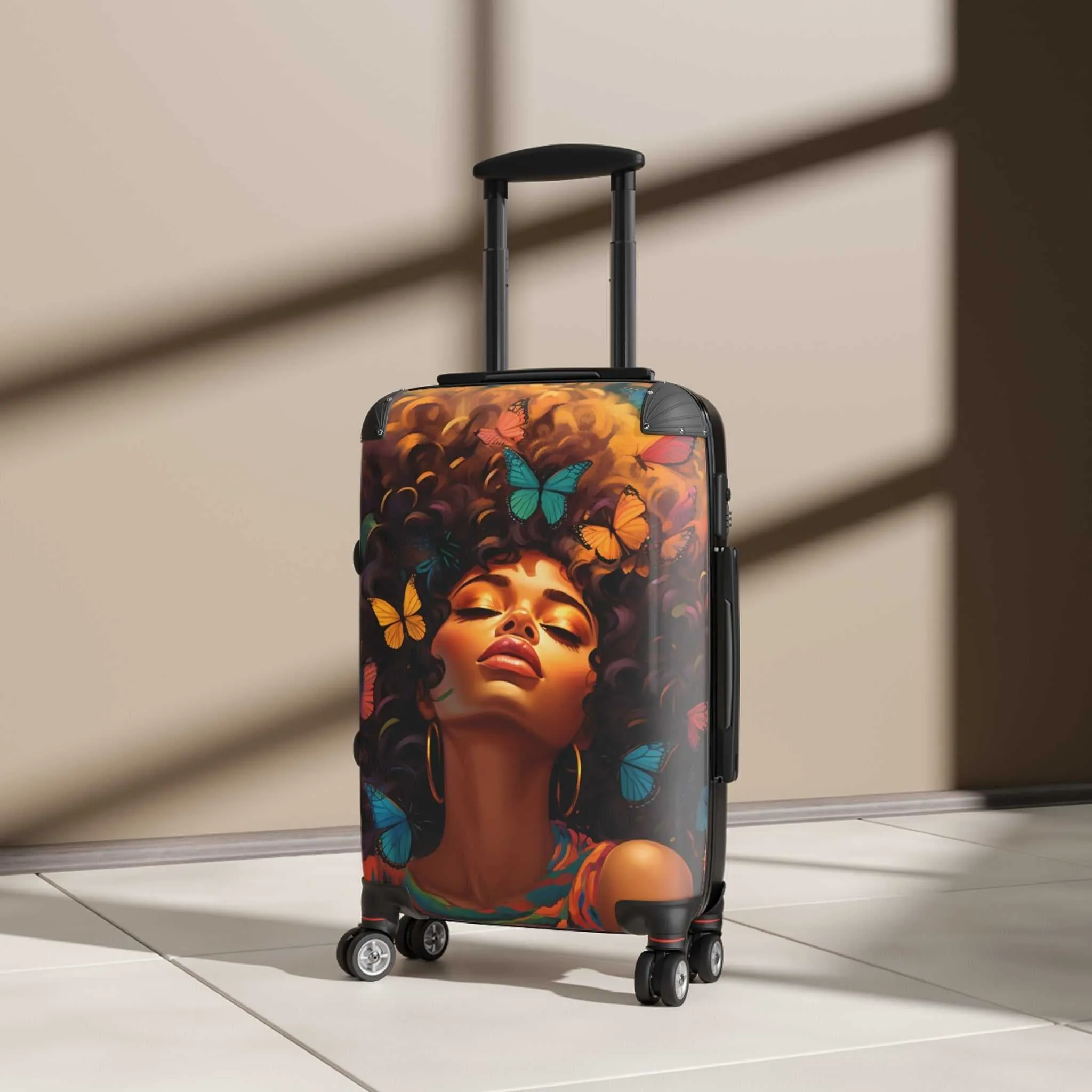 Butterfly Woman Suitcase