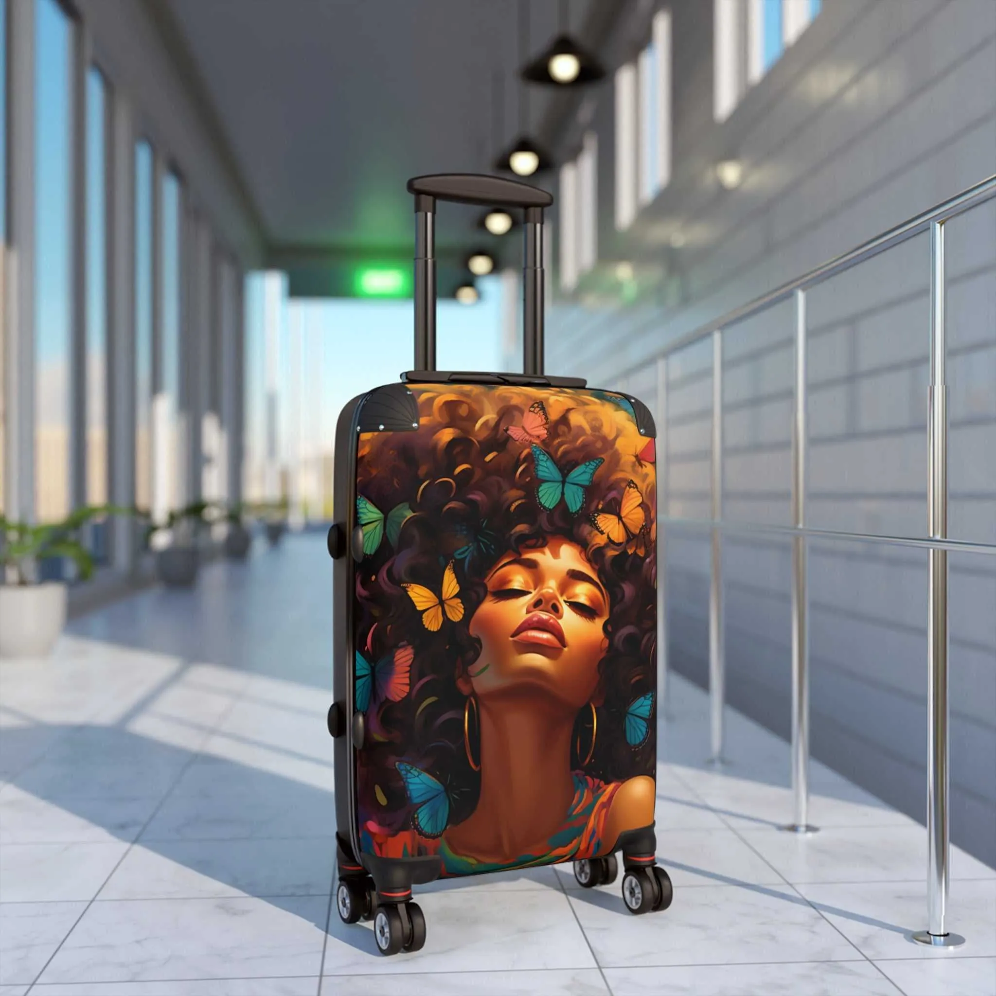 Butterfly Woman Suitcase