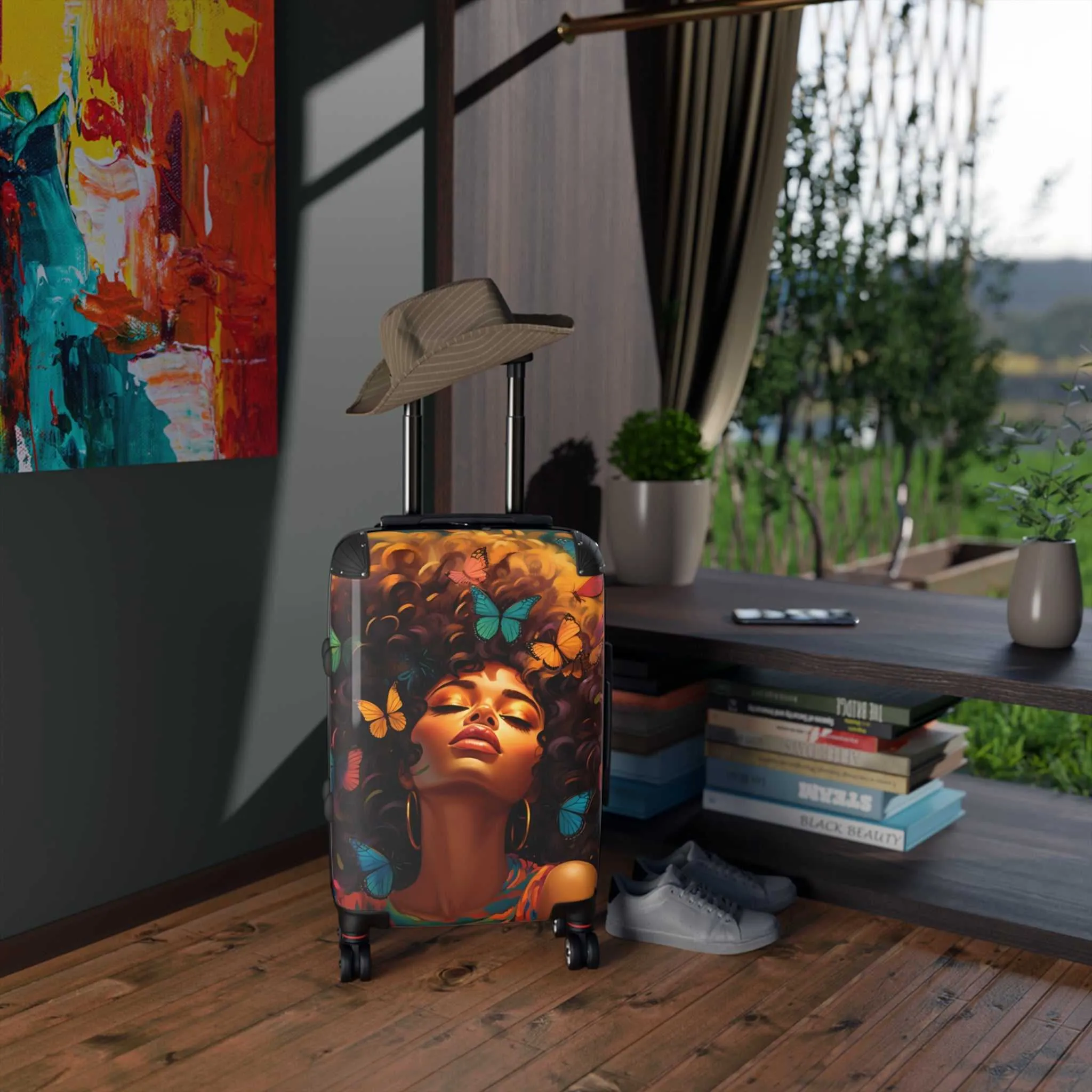 Butterfly Woman Suitcase