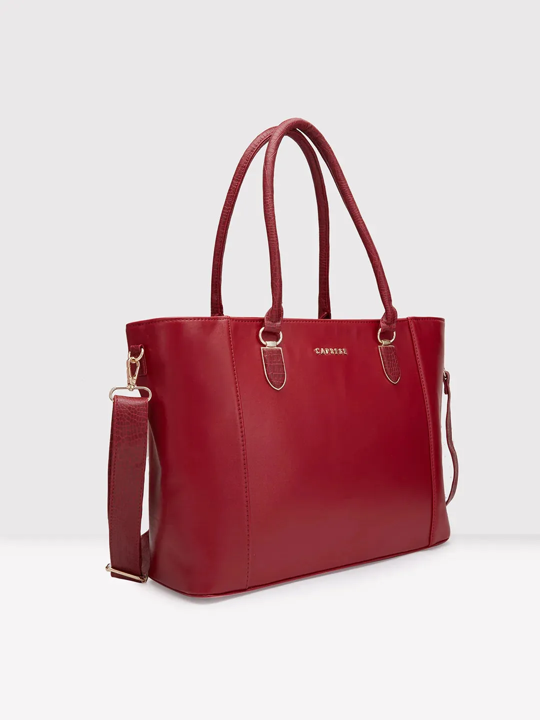 Caprese Esme Laptop Tote Extra Large Bordeaux
