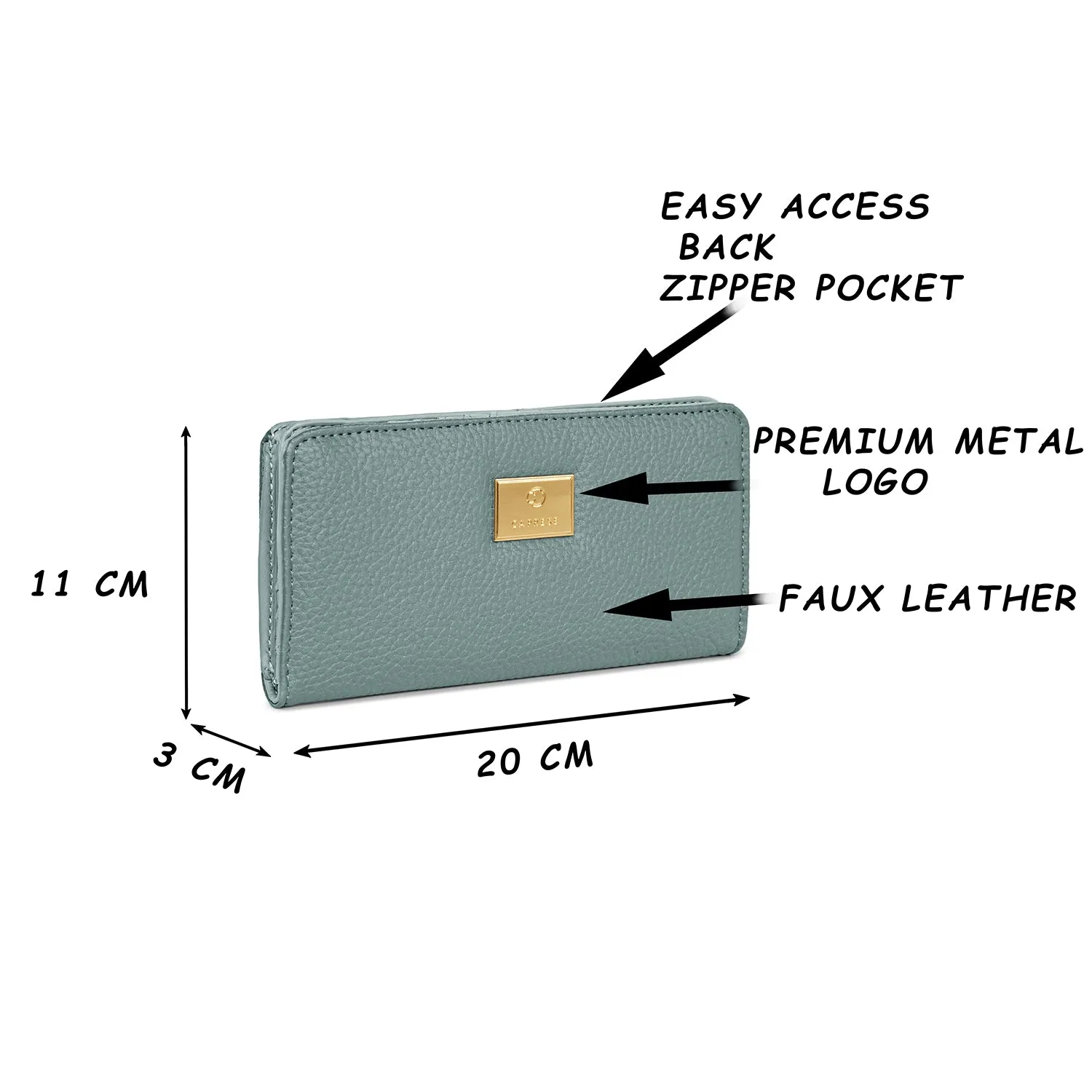 Caprese Kristin Fold Wallet Medium Grey