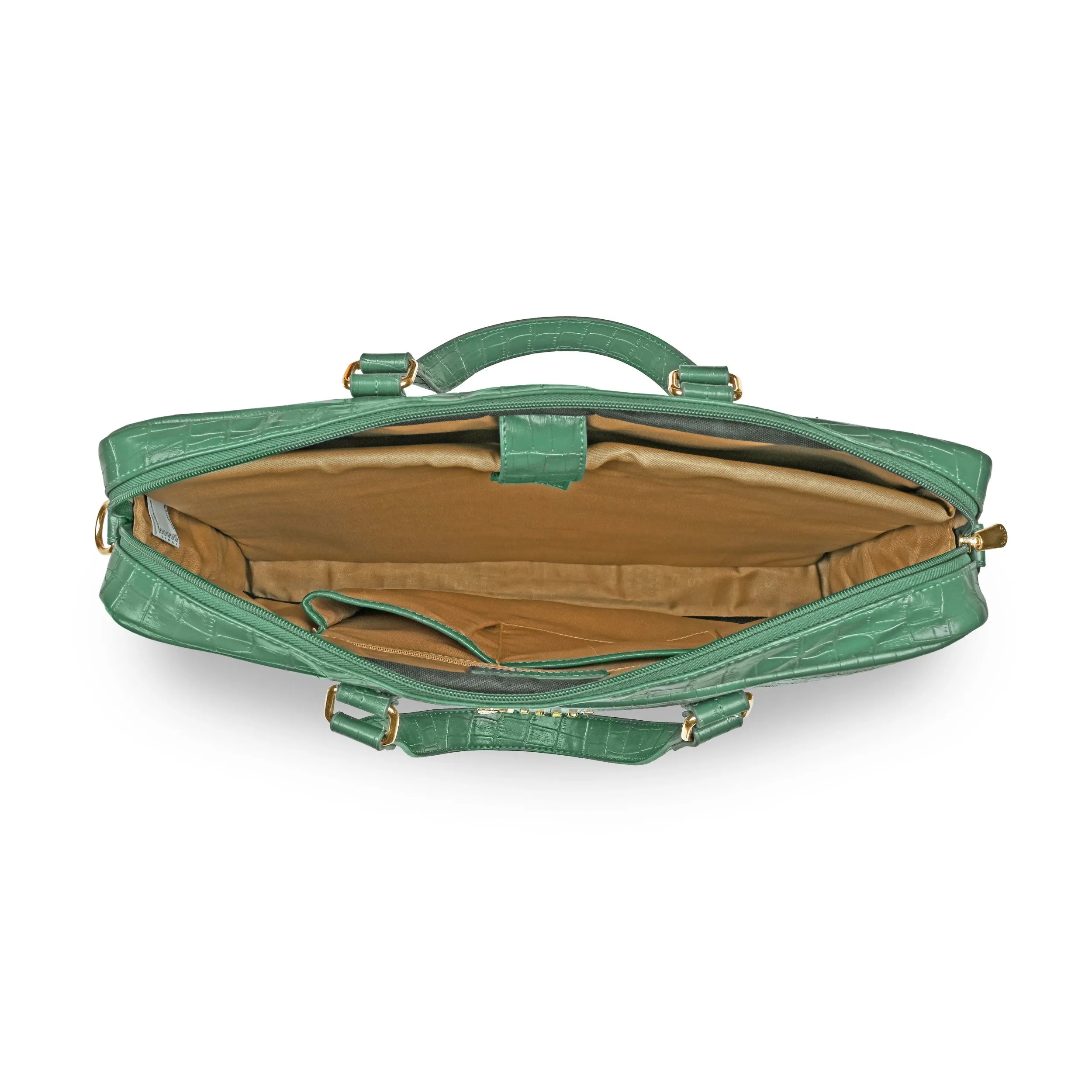 Caprese Rylee Laptop Satchel Large Green