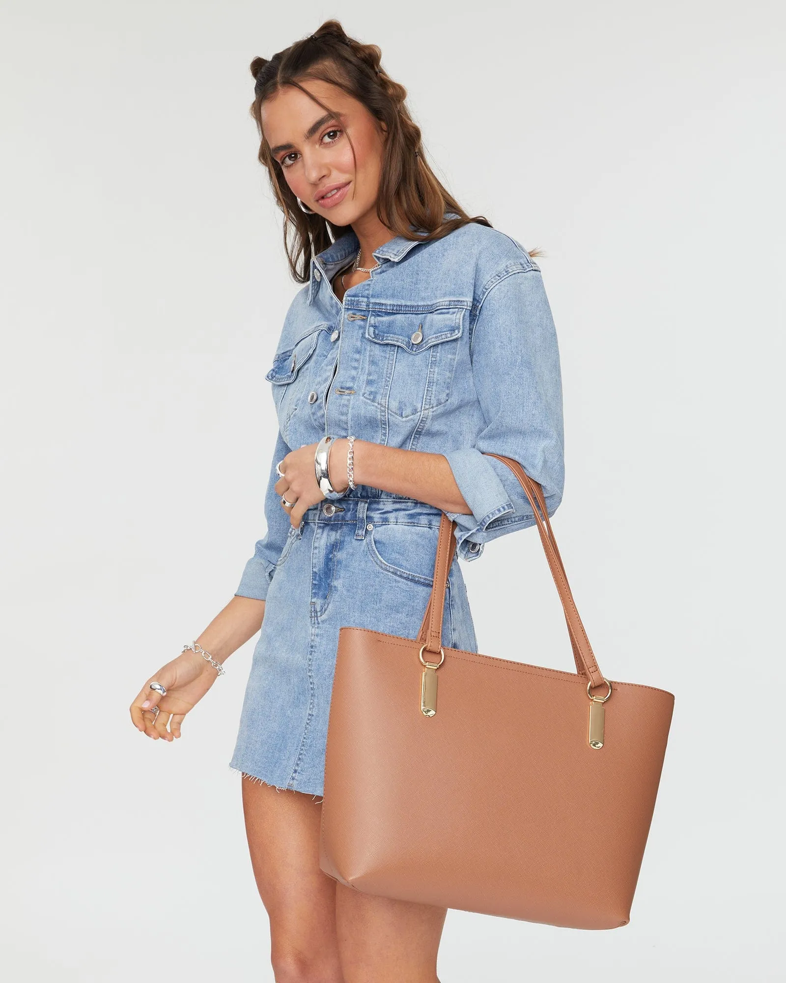 Caramel Premium Angelina Tote Bag
