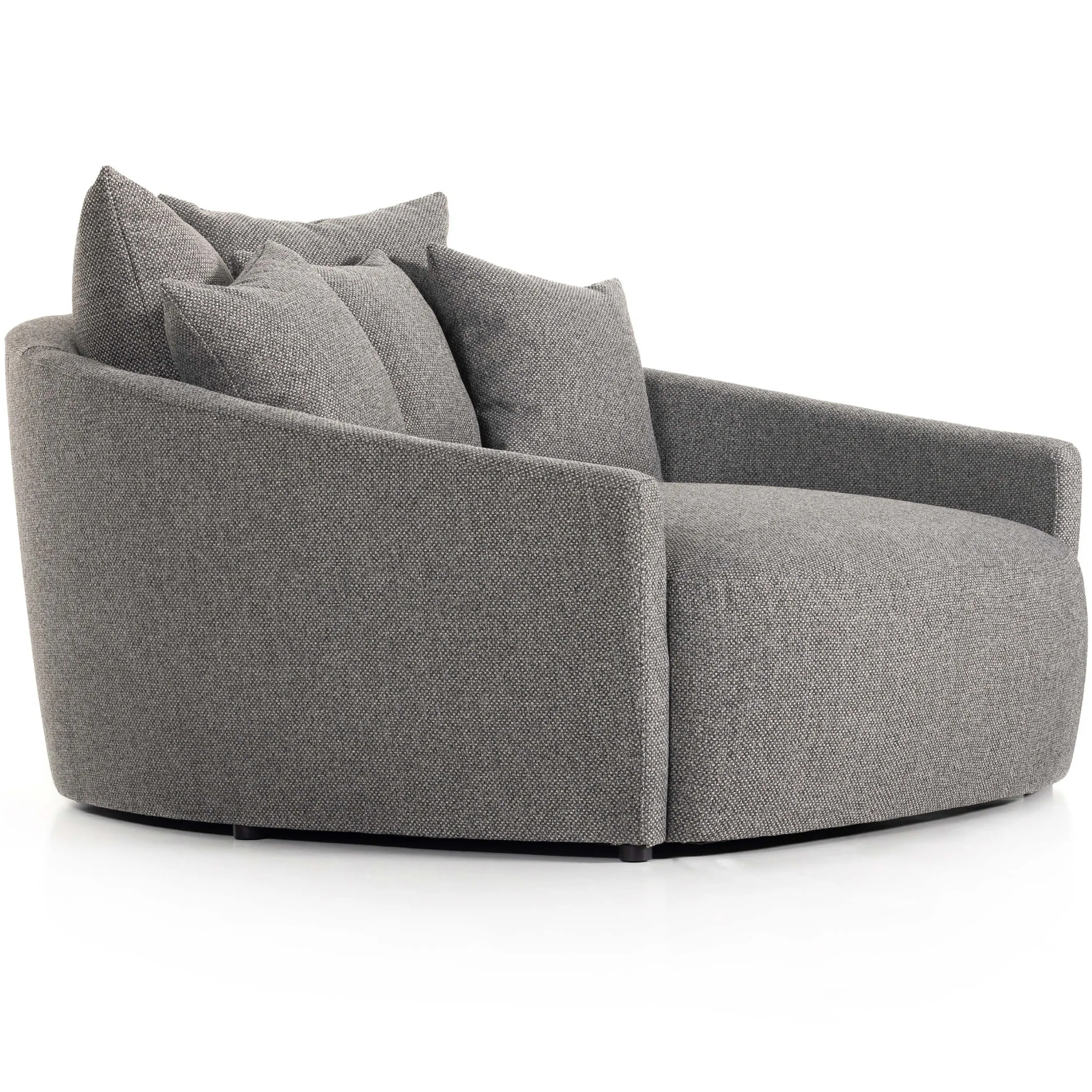 Chloe Media Lounger, Fallon Charcoal
