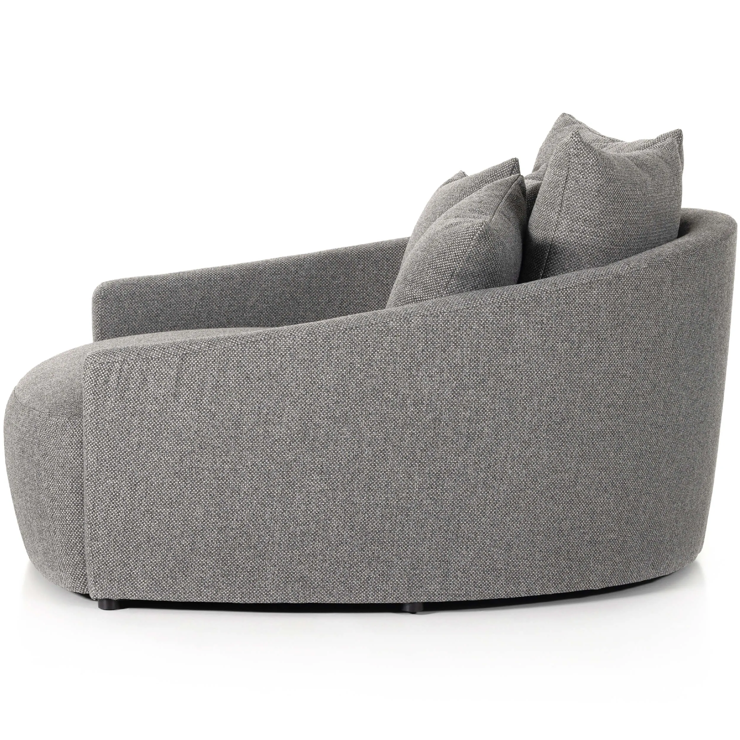 Chloe Media Lounger, Fallon Charcoal