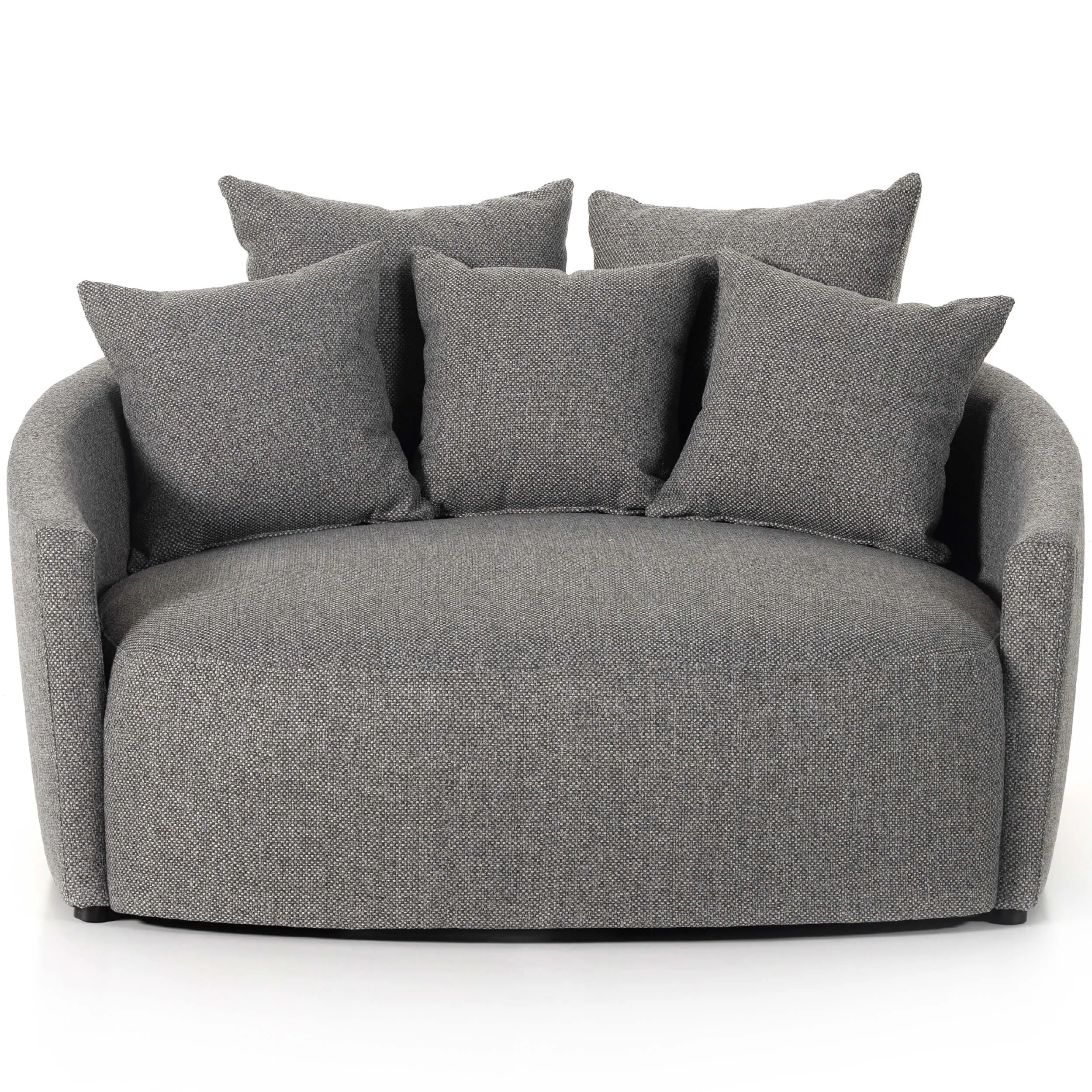 Chloe Media Lounger, Fallon Charcoal