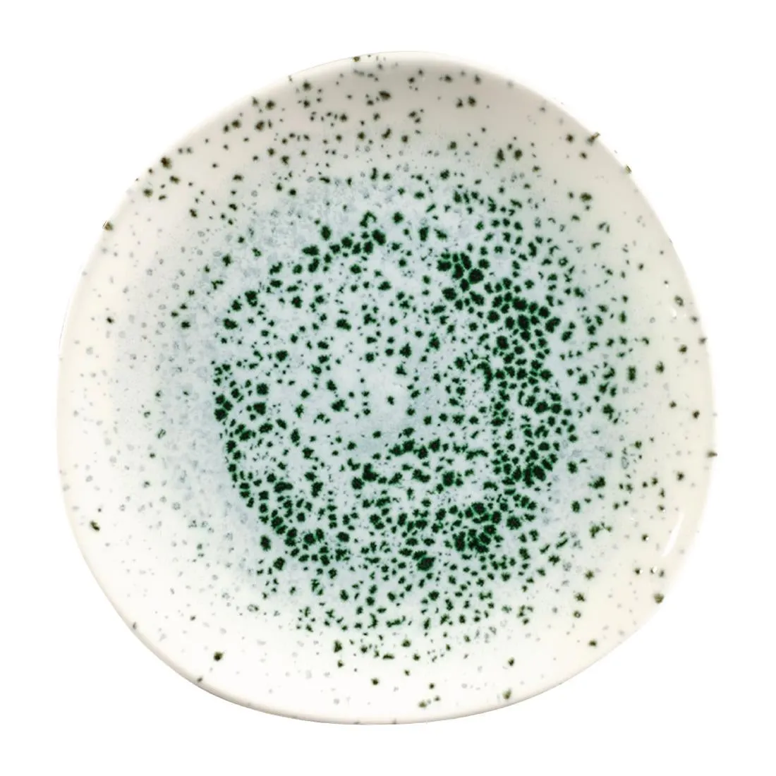 Churchill Studio Prints Mineral Green Centre Print Organic Round Plates 210mm (Pack of 12) - FC122