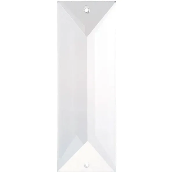 Classic Drop Crystal 4 inches Clear Prism with Two Holes