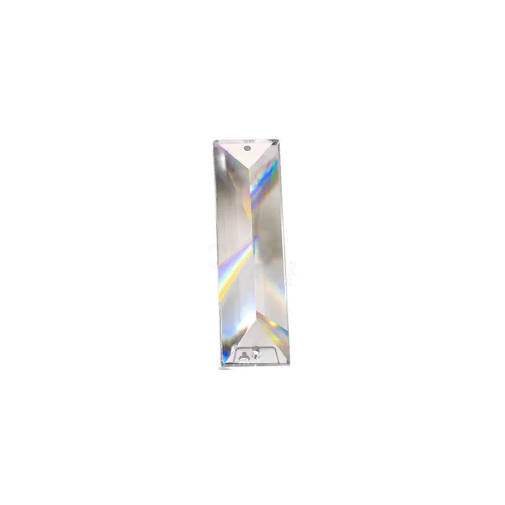 Classic Drop Crystal 4 inches Clear Prism with Two Holes