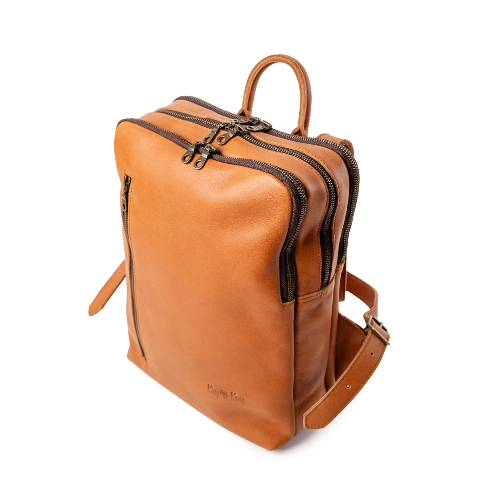 Classic Tech 14" laptop Full Grain Buffalo Leather Backpack