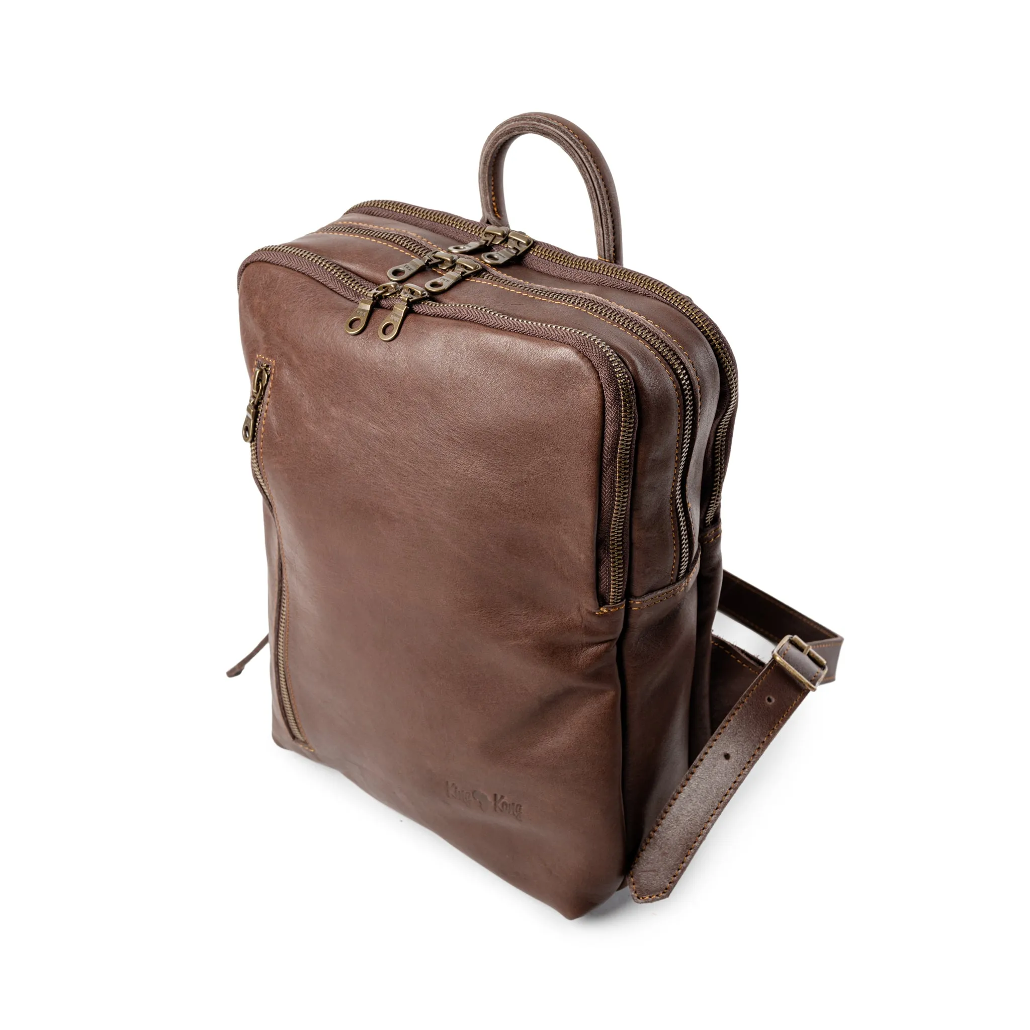 Classic Tech 14" laptop Full Grain Buffalo Leather Backpack