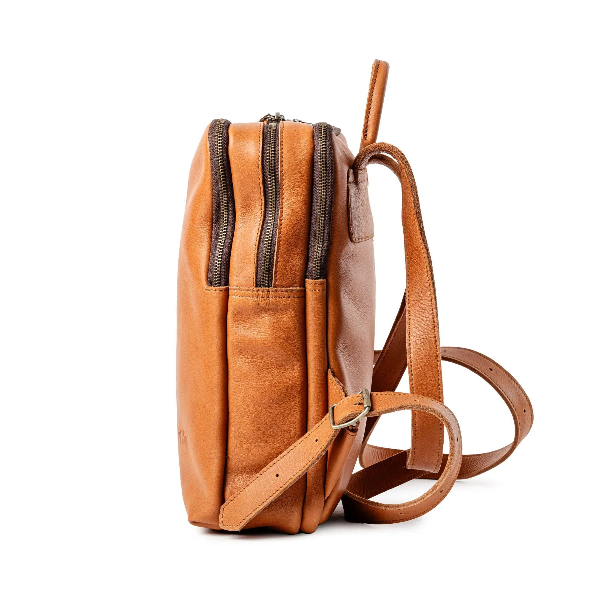 Classic Tech 14" laptop Full Grain Buffalo Leather Backpack