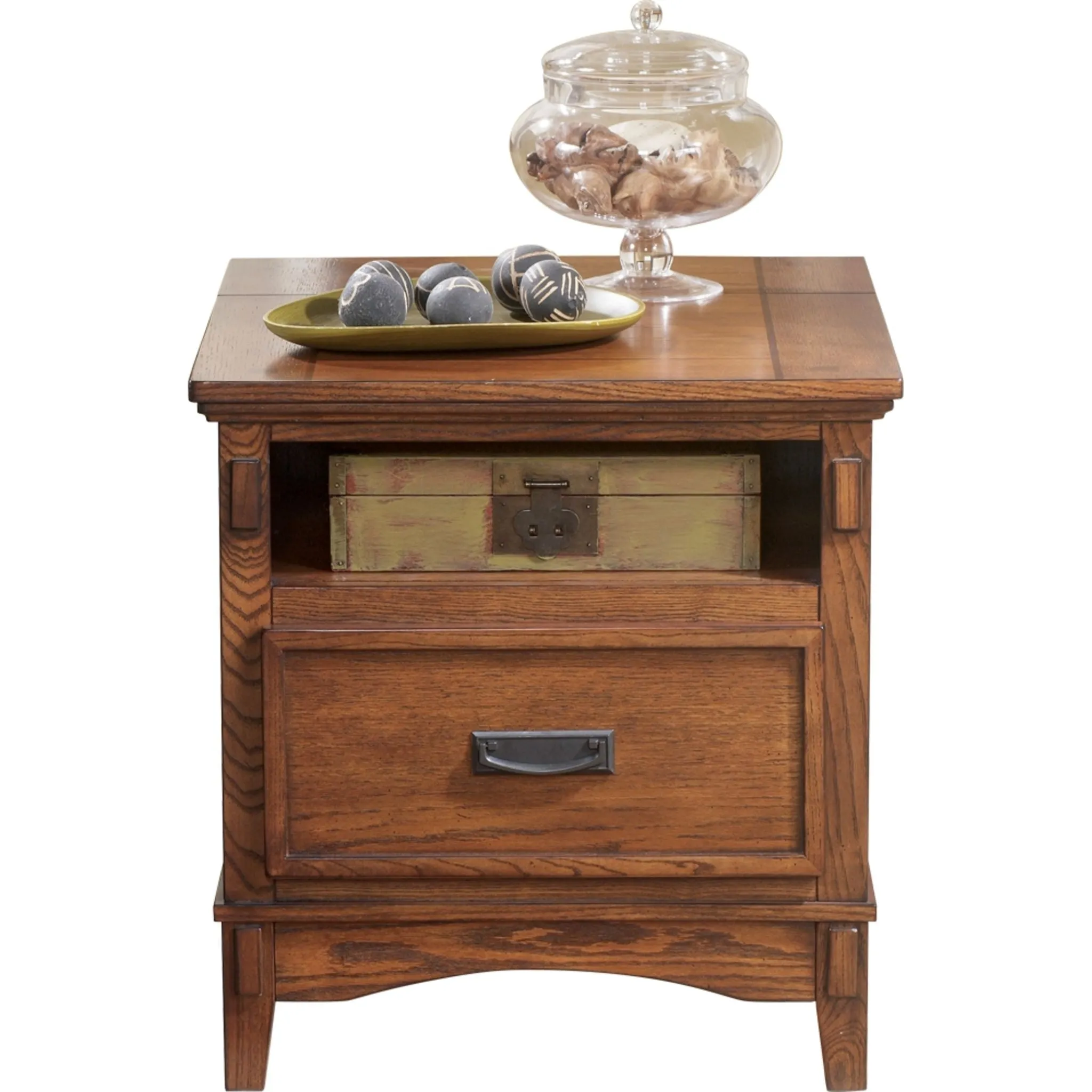 Cross Island Rectangle End Table