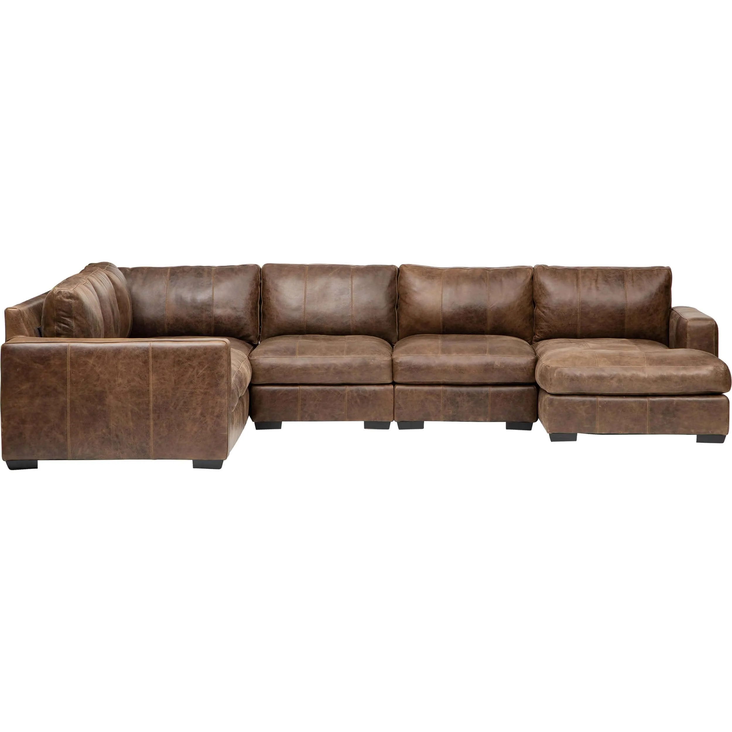 Dawkins Leather Sectional