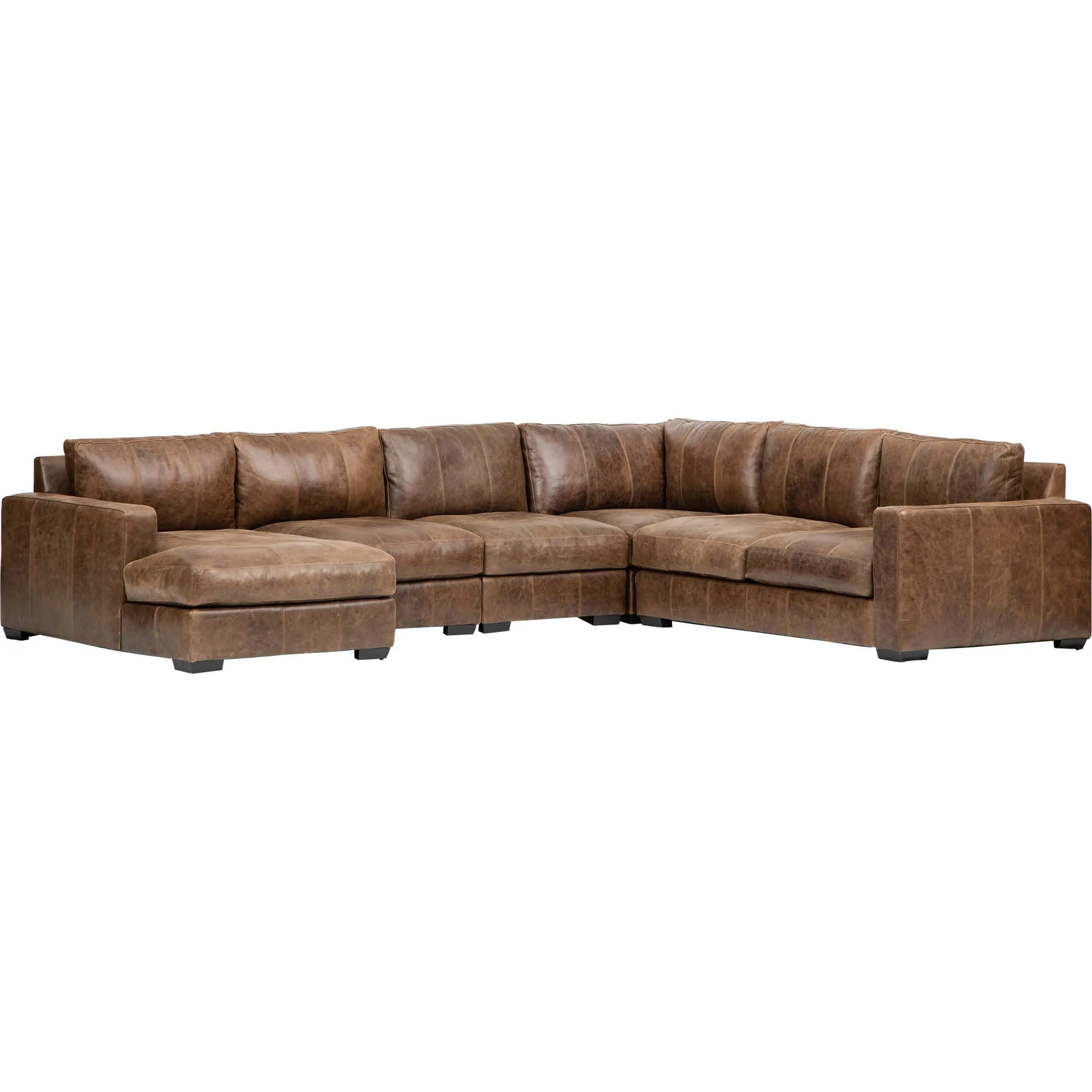 Dawkins Leather Sectional
