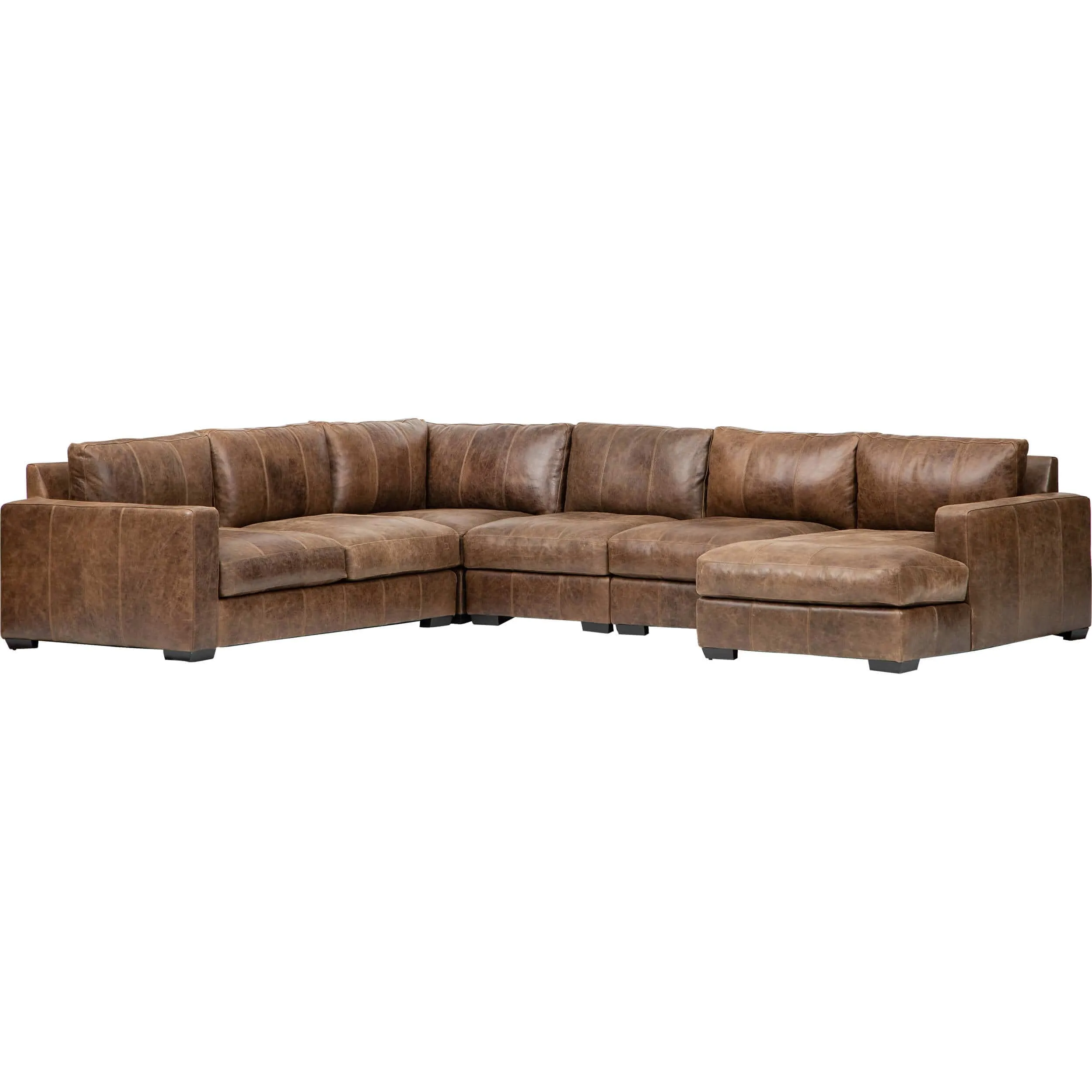 Dawkins Leather Sectional