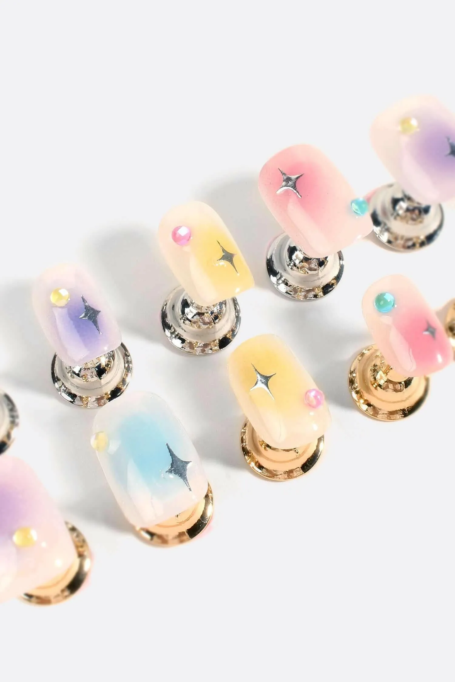 Dewdrop on Rainbow | Pro Handmade Gel Nails