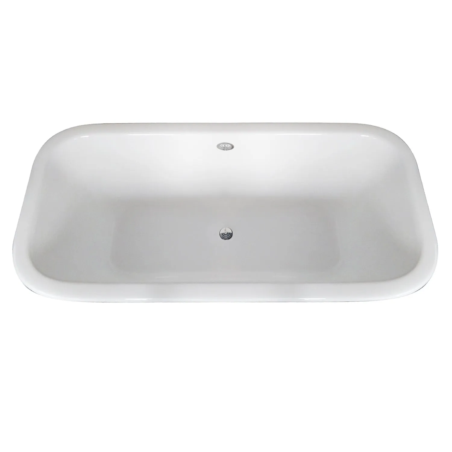 Double Ended Clawfoot Tub with Feet No Faucet Drillings