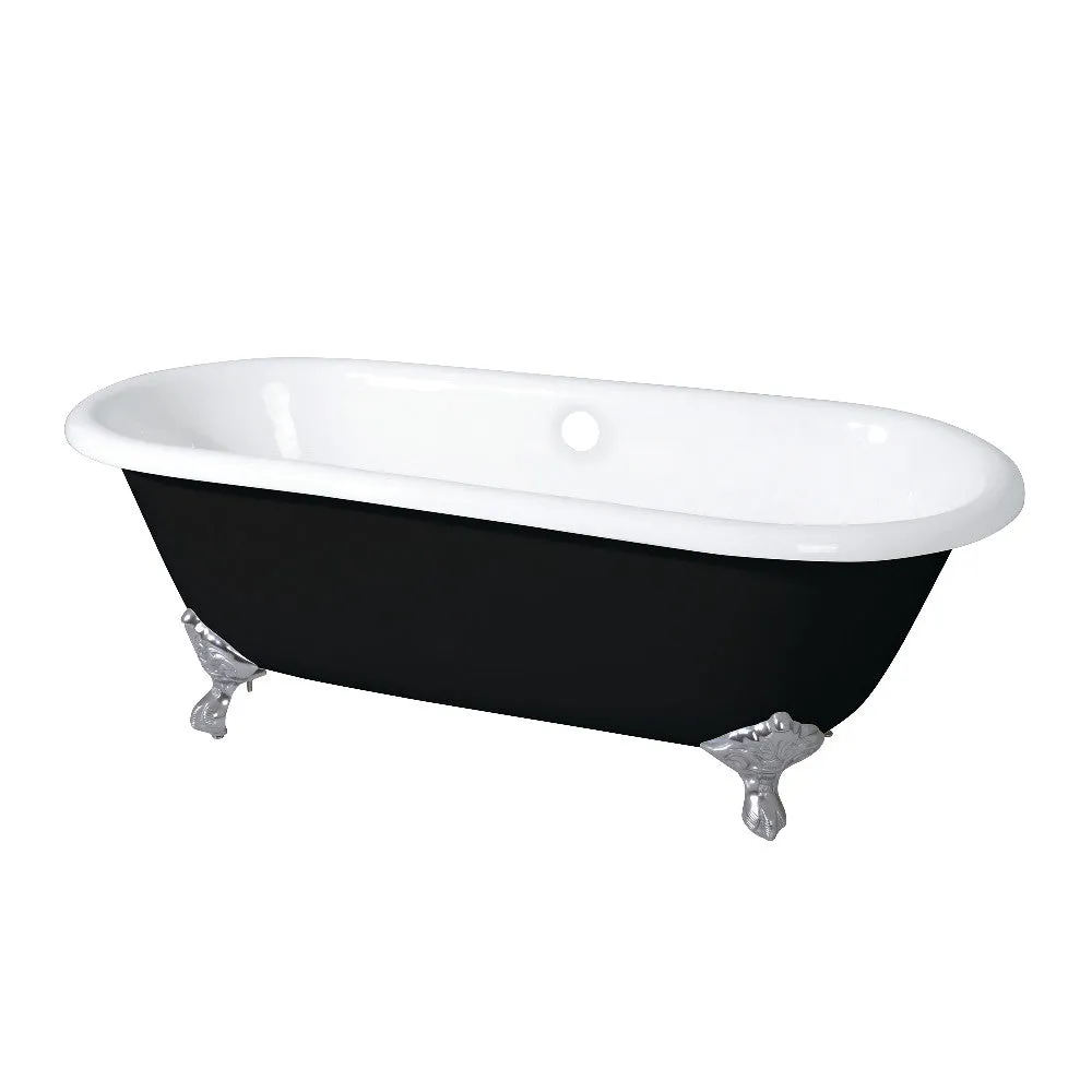 Double Ended Clawfoot Tub with Feet No Faucet Drillings