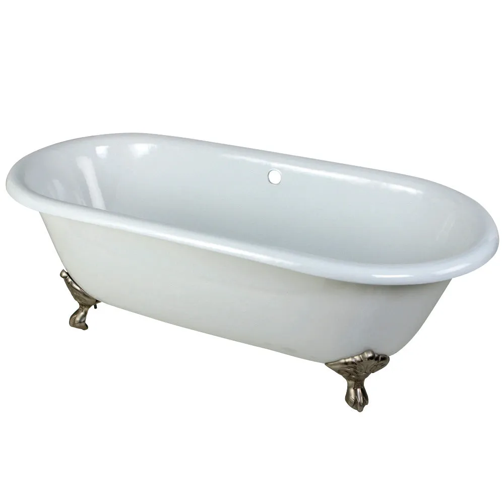 Double Ended Clawfoot Tub with Feet No Faucet Drillings